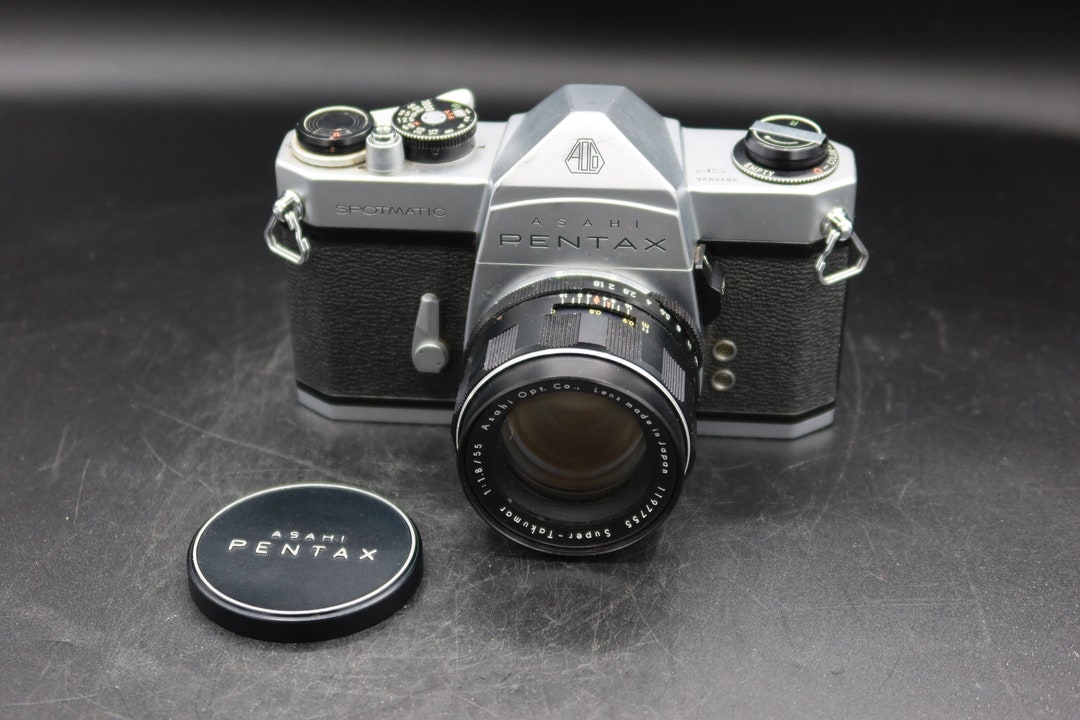 Pentax Spotmatic SLR Film Camera With 55mm F/1.8 Lens, Ready to Shoot