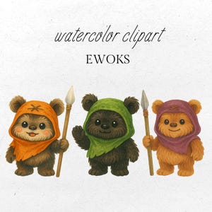 Space Wars Ewok Clipart (Digital Download)
