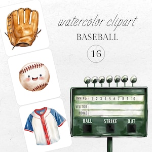Baseball Clipart, ClipArt Aquarell Baseball, Ball, Handschuhe, Sport, Junge Babyparty, Junge Geburtstag, PNG, Jungen-Raum-Wand-Kunst, kommerzielle Nutzung