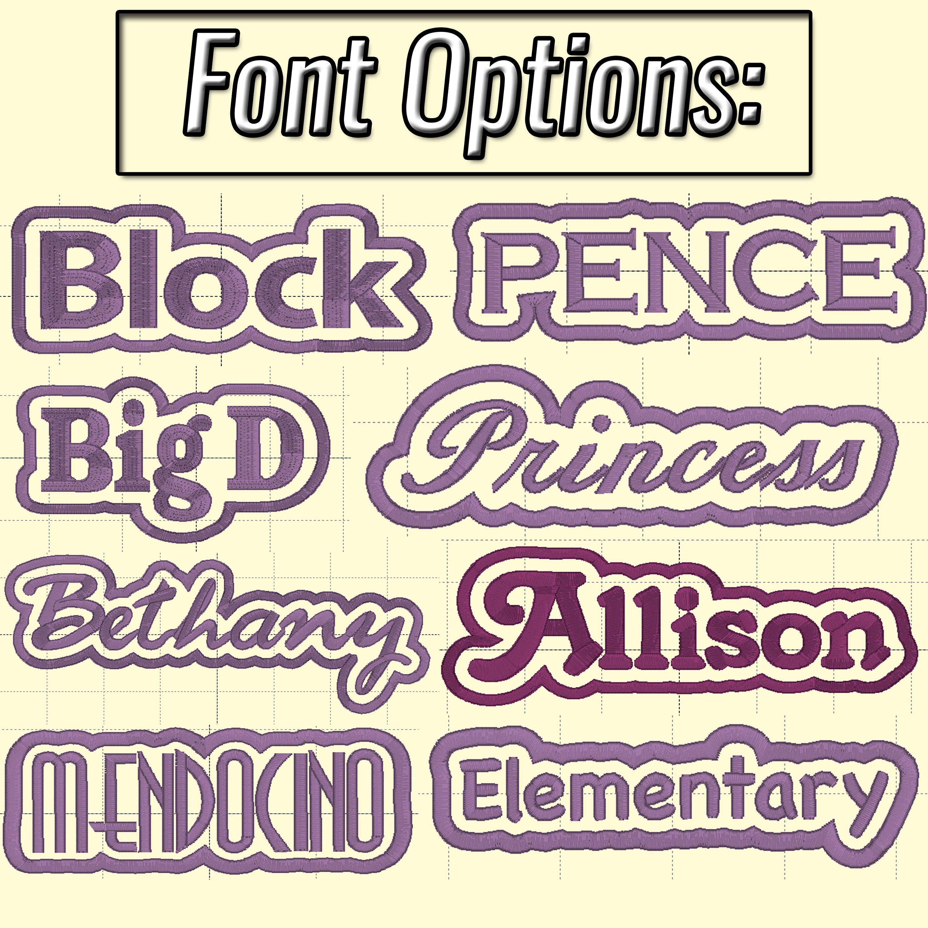 Custom Embroidered Name Patch – 8x2 Inch, Hook & Loop, Iron-on, Sew-on ...
