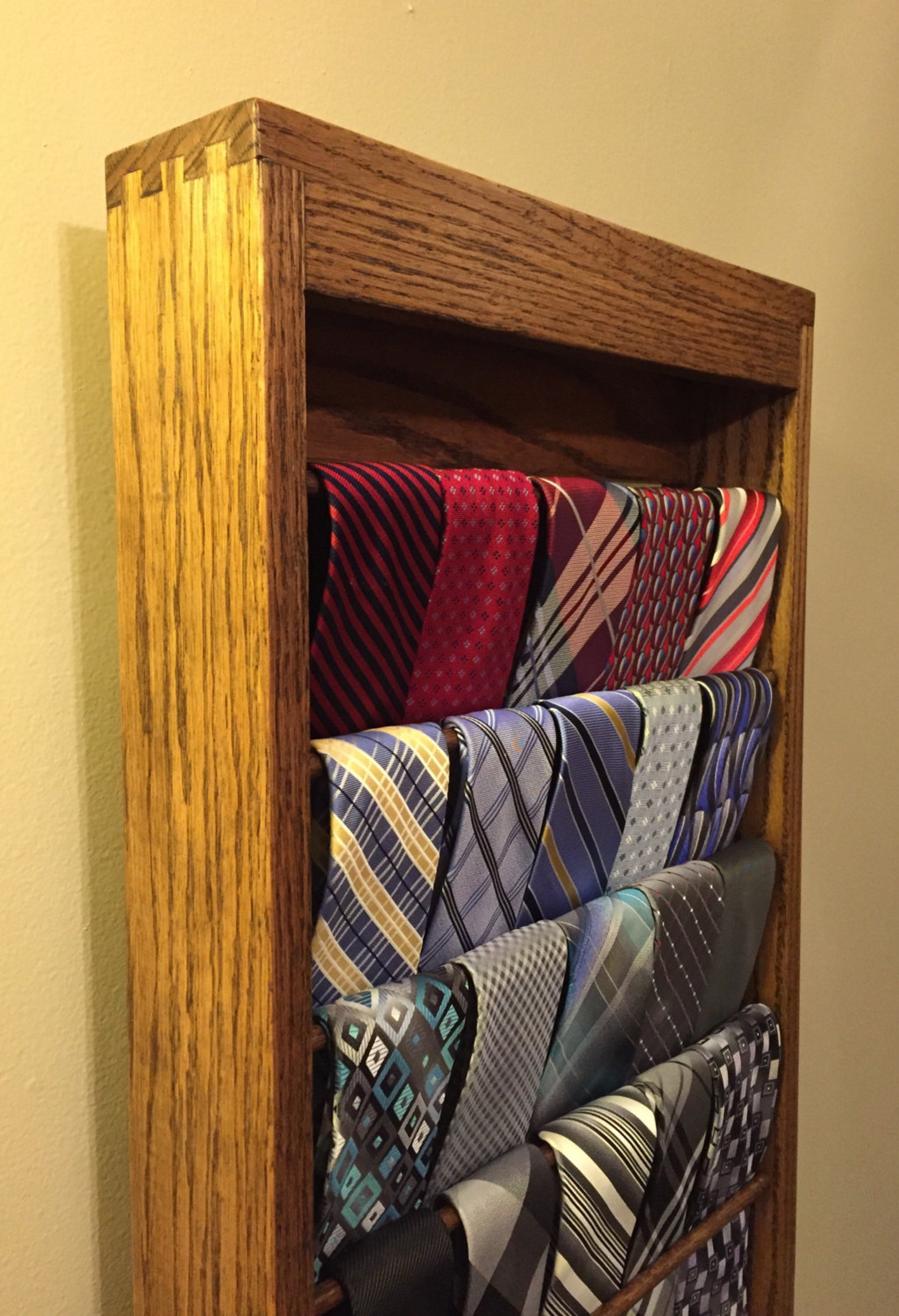 personalised tie rack