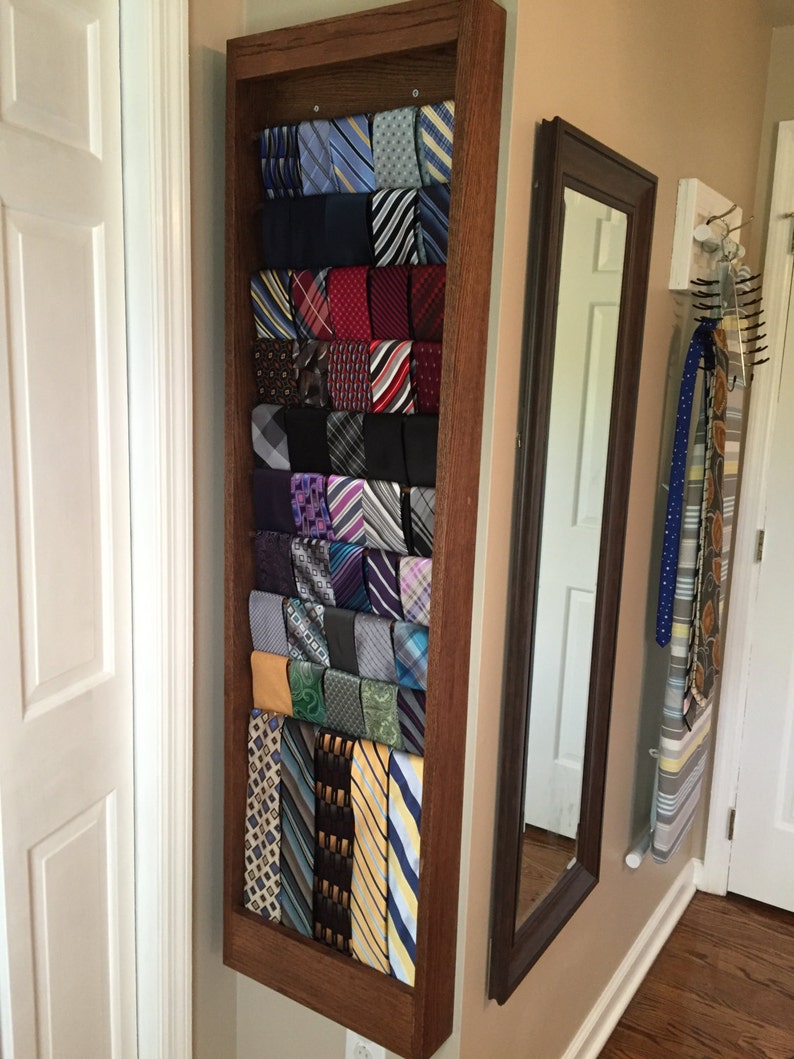 personalised tie rack