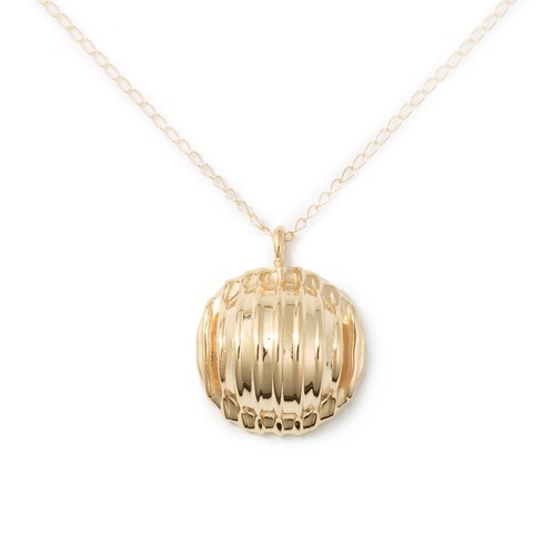 Penne Rigate Pasta Necklace Yellow Gold Plated by Delicacies Etsy