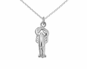Hummer-Halskette aus 925er Silber - Foodie Geschenk, gegen den Hunger