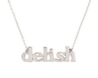 Delish Necklace, Sterling Silver, Delish Collection by Delicacies Jewelry, Every Purchase Helps Fight Hunger! Food Jewelry, Foodie Gift