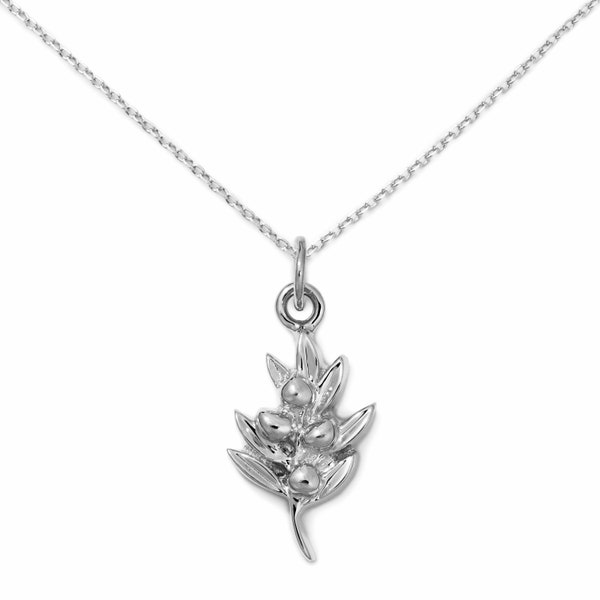 Olive Necklace, Sterling Silver by Delicacies Jewelry - every purchase helps fight hunger! Food Jewelry, Foodie Gift