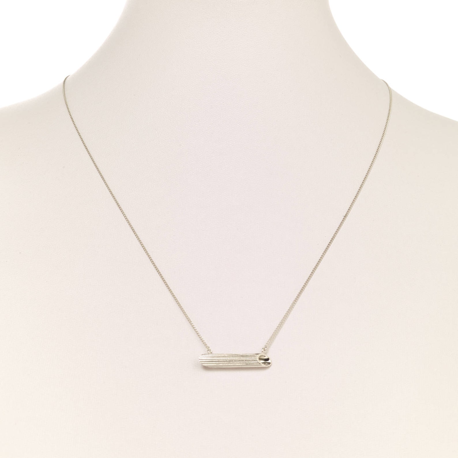 Penne Pasta Necklace Sterling Silver by Delicacies Jewelry Etsy