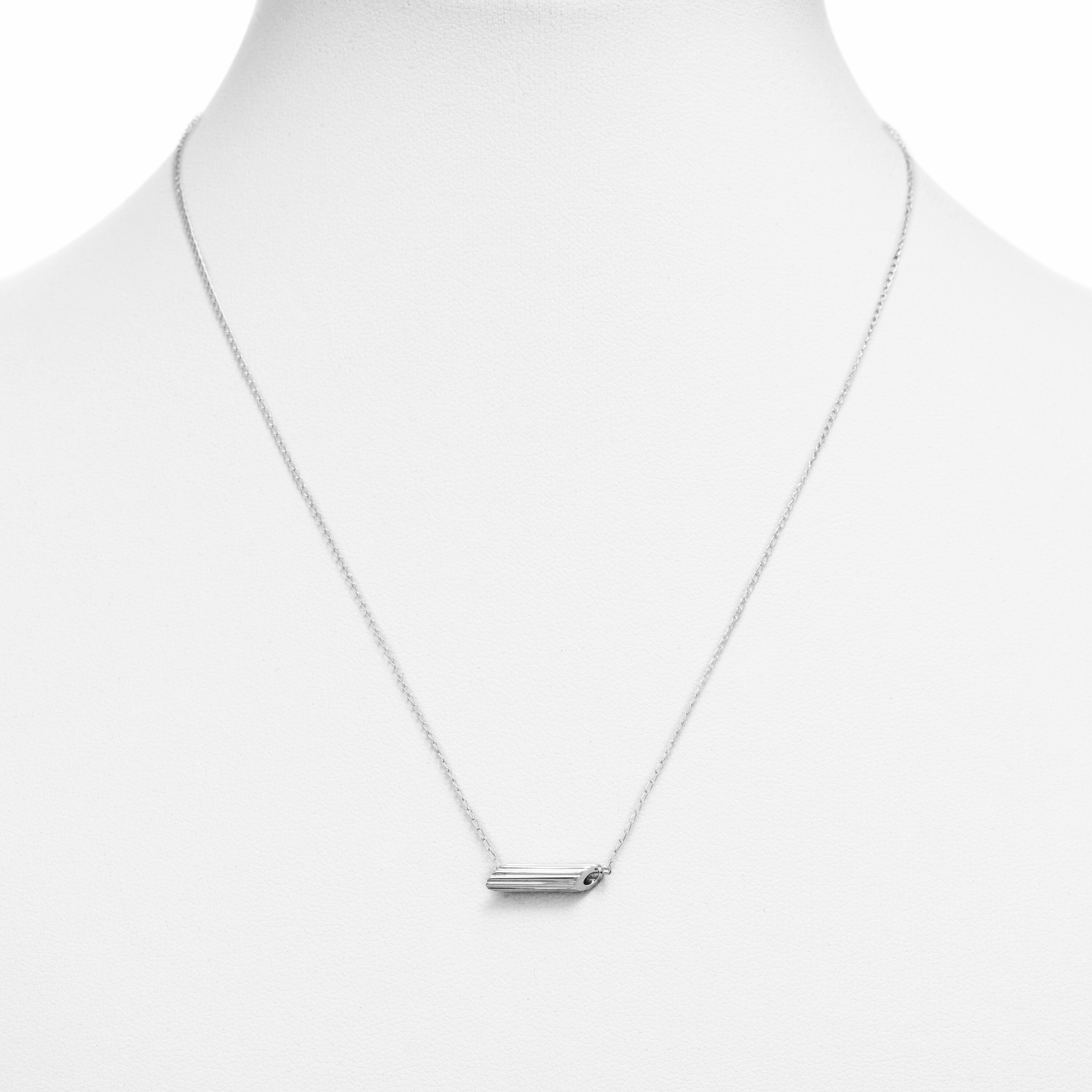 Mini Penne Pasta Necklace Sterling Silver by Delicacies Etsy UK