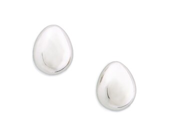 Boucles d'oreilles oeuf en argent sterling - Bijoux pour gourmets, soulagement de la faim