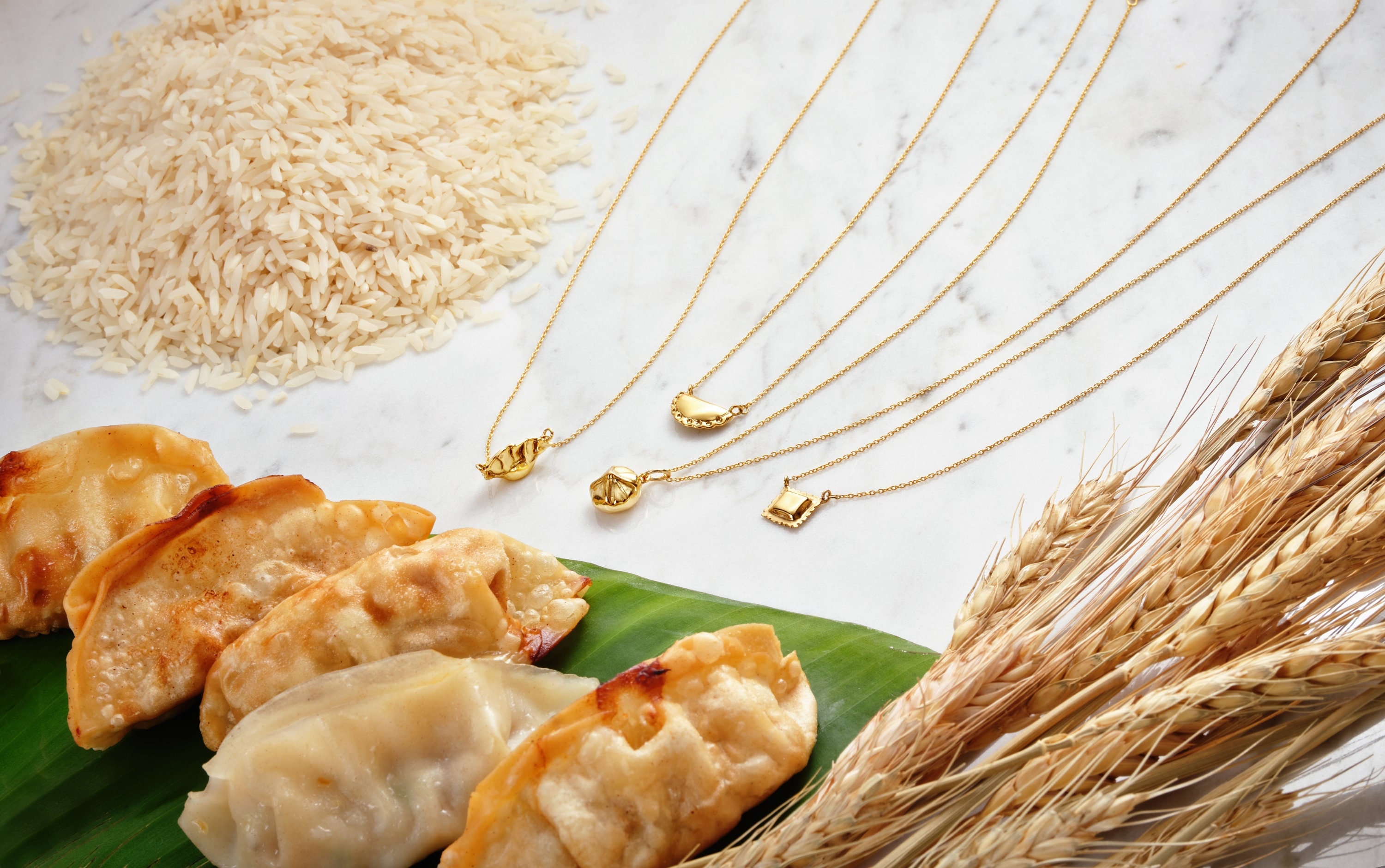 Soup Dumpling (XLB) Necklace (yellow Gold Plated) by