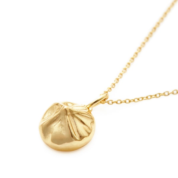 Soup Dumpling (XLB) Necklace (Yellow Gold Plated) by Delicacies Jewelry - Every purchase donates to fight hunger.