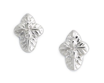 Basil Earrings Sterling Silver by Delicacies Jewelry - every purchase helps fight hunger! foodie gift, food jewelry