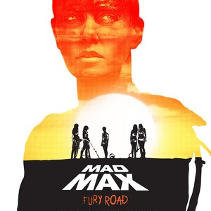 Mad Max Fury Road Furiosa poster silkscreen print 13x19 Limited Edition / Signed / Numbered image 2