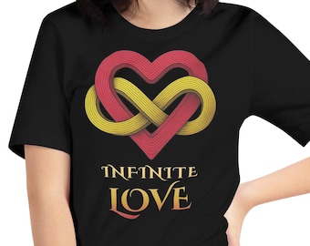 Infinite Love — Sacred Heart Möbius Infinity Symbol T-Shirt