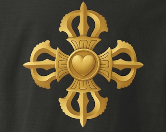 Heart Vajra Tee — Esoteric Resonance Symbol (Oversized)