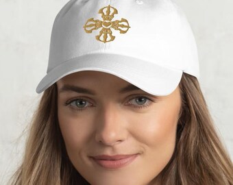 Heart Vajra Embroidered Hat — Sacred Geometry Headwear