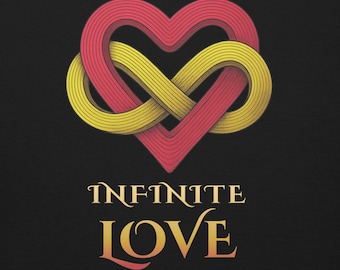 Infinite Love Sweatshirt – Sacred Heart Möbius Symbol Crewneck
