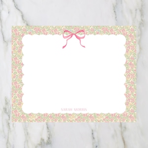 Personalisiertes Briefpapier mit Monogramm und Wasserfarben l Dankeskarten l A2 l Stationär l Bögen l Geschenk l Kalligraphie