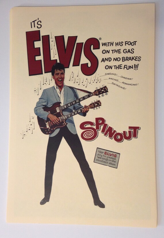 Spinout Elvis Presley musical movie poster print