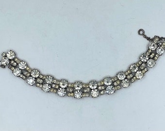 【Haru】GARNI PebbleBracelet CLEAR Long Haru】GARNI PebbleBracelet CLEAR Long Vintage Clear Rhinestone