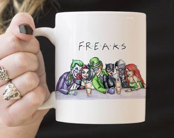 F.R.E.A.K.S Villains from DC Comics Coffee Mug