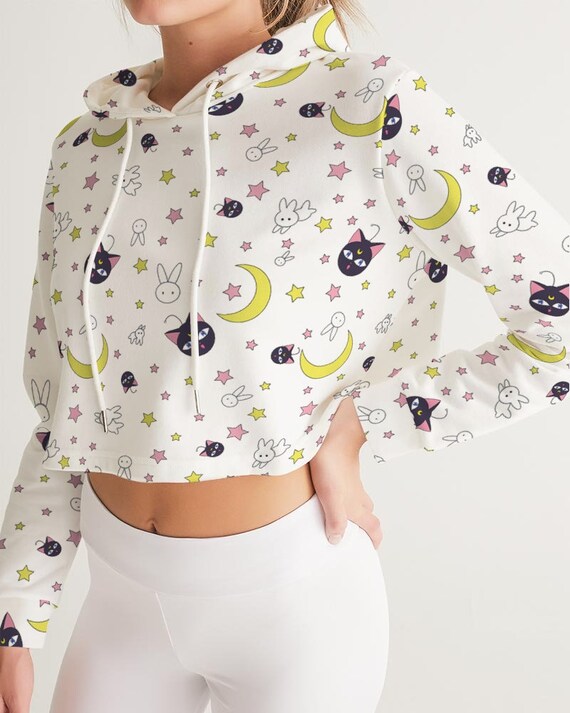 Sailor moon cropped hoodie sale
