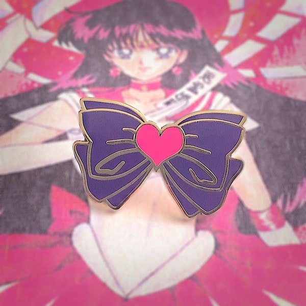 Sailor Mars Pin / Sailor Moon Pin / Kawaii Pin / Enamel Pin / Pin / Sailor Mars Enamel Pin / Enamel bow Pin / Hard Enamel Pin / Kawaii