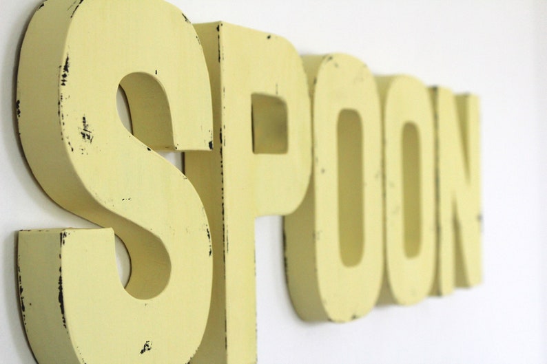 Spoon Kitchen Wall Signs Rustic Farmhouse Decor Ideas