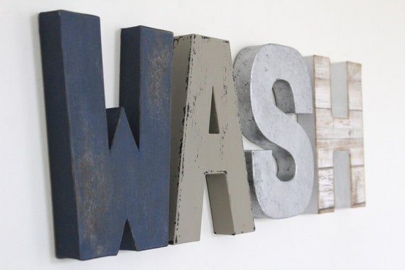 Wash Sign For Rustic Bathroom Wall Decor Guest Bathroom Decor Powder Room Decor And Farmhouse Bathroom Signs