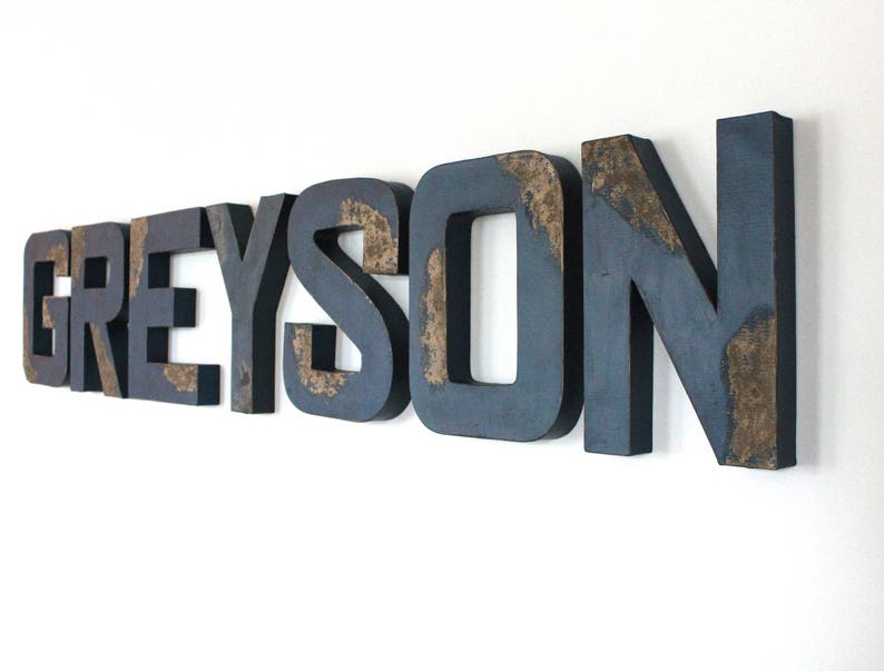 Navy Nursery Blue Nursery Letter Blue Nursery Wall Decor Etsy