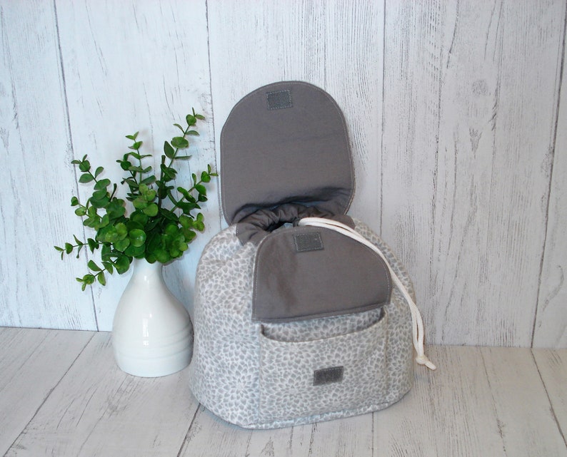 Graywhite flannel bag-Mini backpack purse-Small backpack-Mini backpack-Backpack purse-Purse with adjustable straps-Cotton backpack