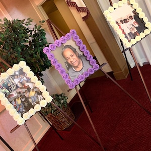 Custom Memorial/Flower Photo Frame Celebration of Life Decor