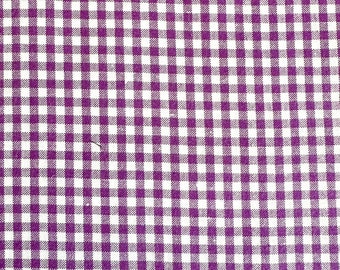 Carolina Gingham by Robert Kaufman - 1/8 Purple - Sold by the yard