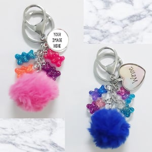 Gummy Bär Pom Pom Schlüsselanhänger