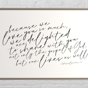 Scripture Wall Art  | Scripture Sign | Dining Room Wall Decor | Christian Wall Art | Framed Christian Art | Living Room Sign | Calligraphy