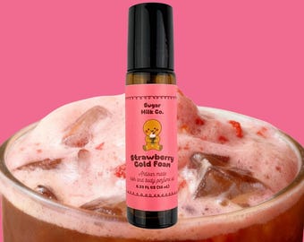 Strawberry Cold Foam Roll On Perfume - Vegan Oil Blend