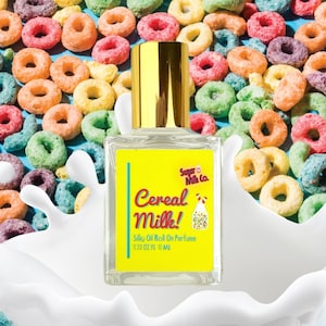 Cereal Milk Roll On Perfume- Fruity Perfumes, Sugar Perfumes, Handmade Perfume, Oil Based Perfume