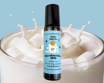Marshmallow Milk Roll On Perfume - Vegan Oil Blend, Whipped Cream, Lactonic Perfume, Gift for Her
