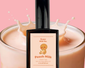 Peach Milk Perfume Oil – Vegan, Alcohol-Free, Body & Hair Mist