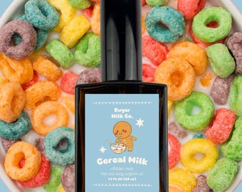 Cereal Milk Perfume- Hair and Body Oil, Fruity Perfume, Atomizer, Gift Ideas