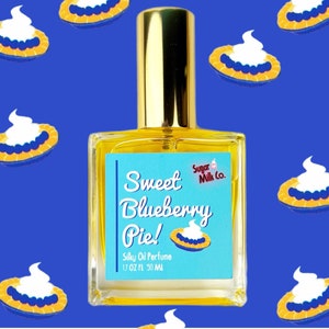 Sweet Blueberry Pie Perfume- Hair and Body Perfume, Atomizer, Gift Ideas, Oil Perfume