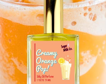 Creamy Orange Pop Perfume – Vegan Oil Blend, Alcohol-Free
