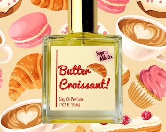 Butter Croissant Perfume- Perfume Oil, Body Mist, Vegan Perfume, Gift Ideas