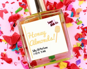 Honey Almonds Perfume- Honey Perfume, Atomizer, Gift Ideas, Oil Perfume