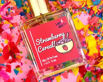 Strawberry Cereal Perfume- Perfume Oil, Body Mist, Vegan Perfume, Gift Ideas