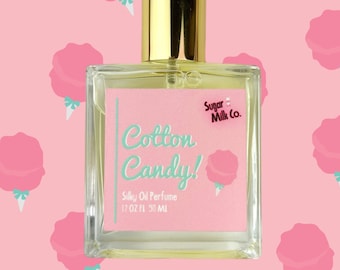 Cotton Candy Perfume- Perfume Oil, Body Mist, Candy Perfume, Vegan Perfume, Perfume Atomizer