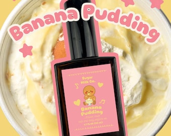 Banana Pudding Perfume | Sugar Vanilla Scent | Gourmand Dessert | Hair & Body | Long Lasting