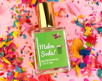 Melon Soda Roll On Perfume- Fruity Perfumes, Handmade Perfume, Oil Perfume