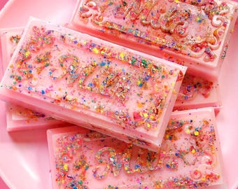 Milkshake Soap Bar| Handmade Coconut Soap, Moisturizing, Strawberry, Vanilla, Peach, Orange Scented