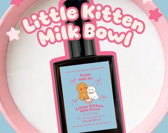 Little Kitten Milk Bowl Perfume Oil | Lavender, Floral, Milk Fragrance – Long Lasting